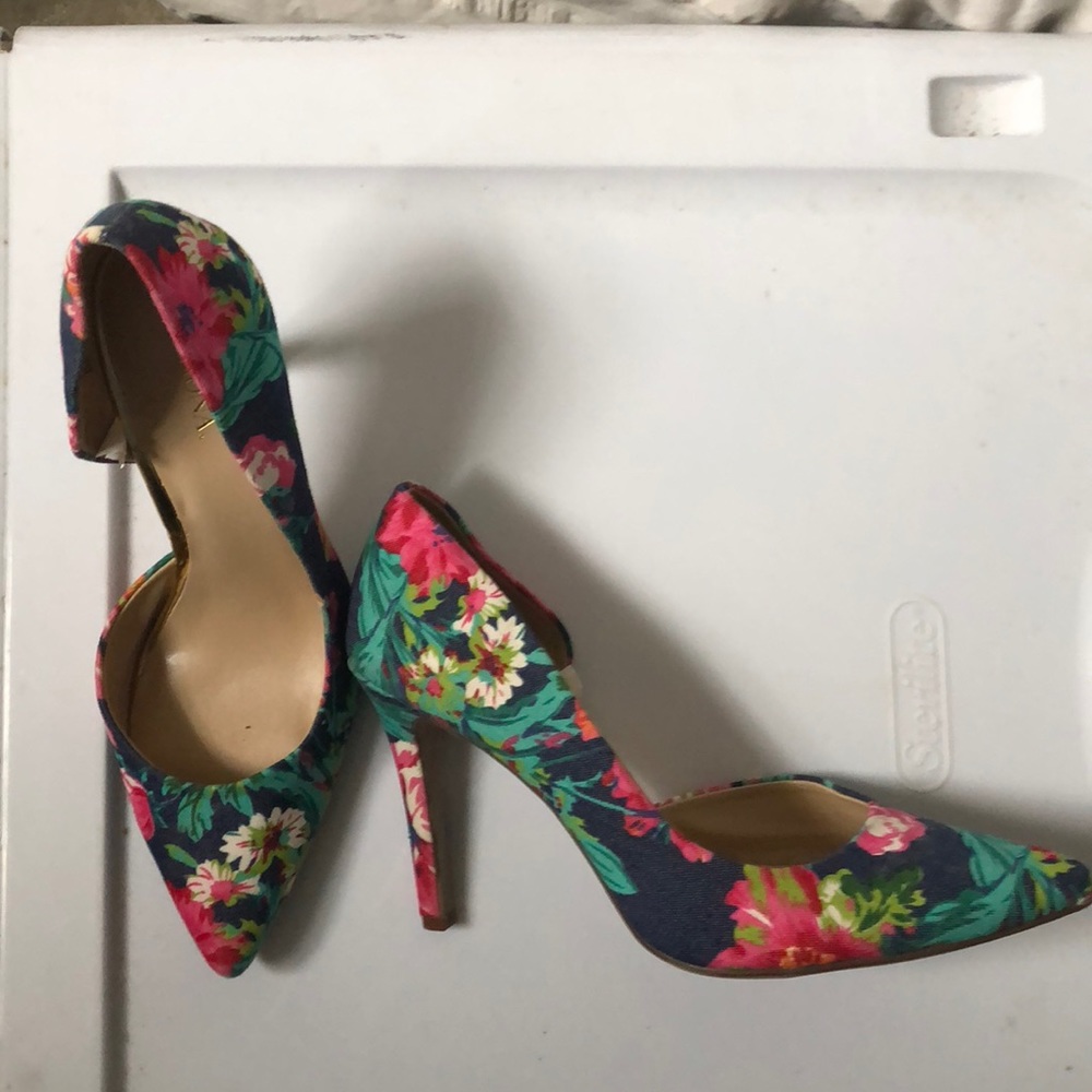 Floral high stilettos